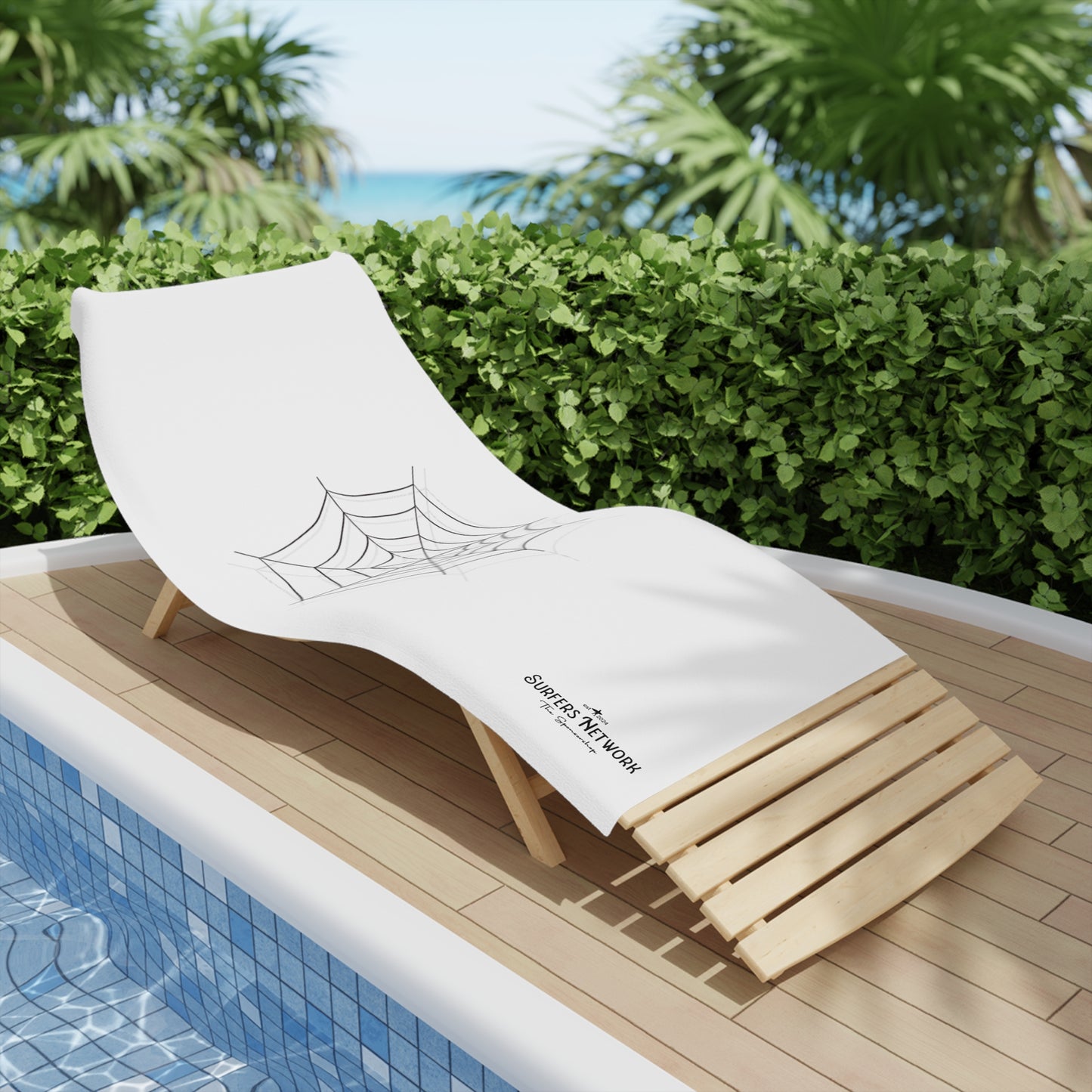 Surfers Network Web Beach Towel