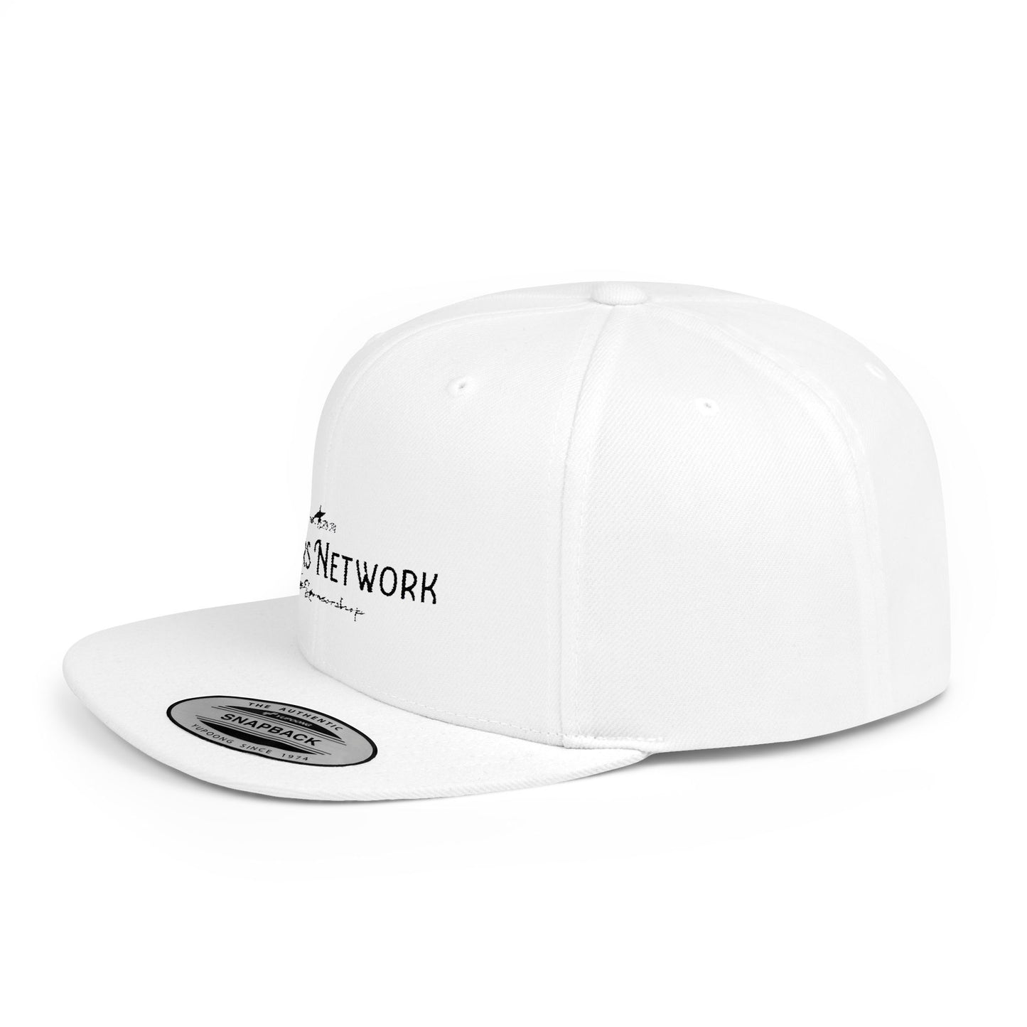 Surfers Network Flat Bill Snapback Cap - Perfect for Beach Lovers and Casual Style