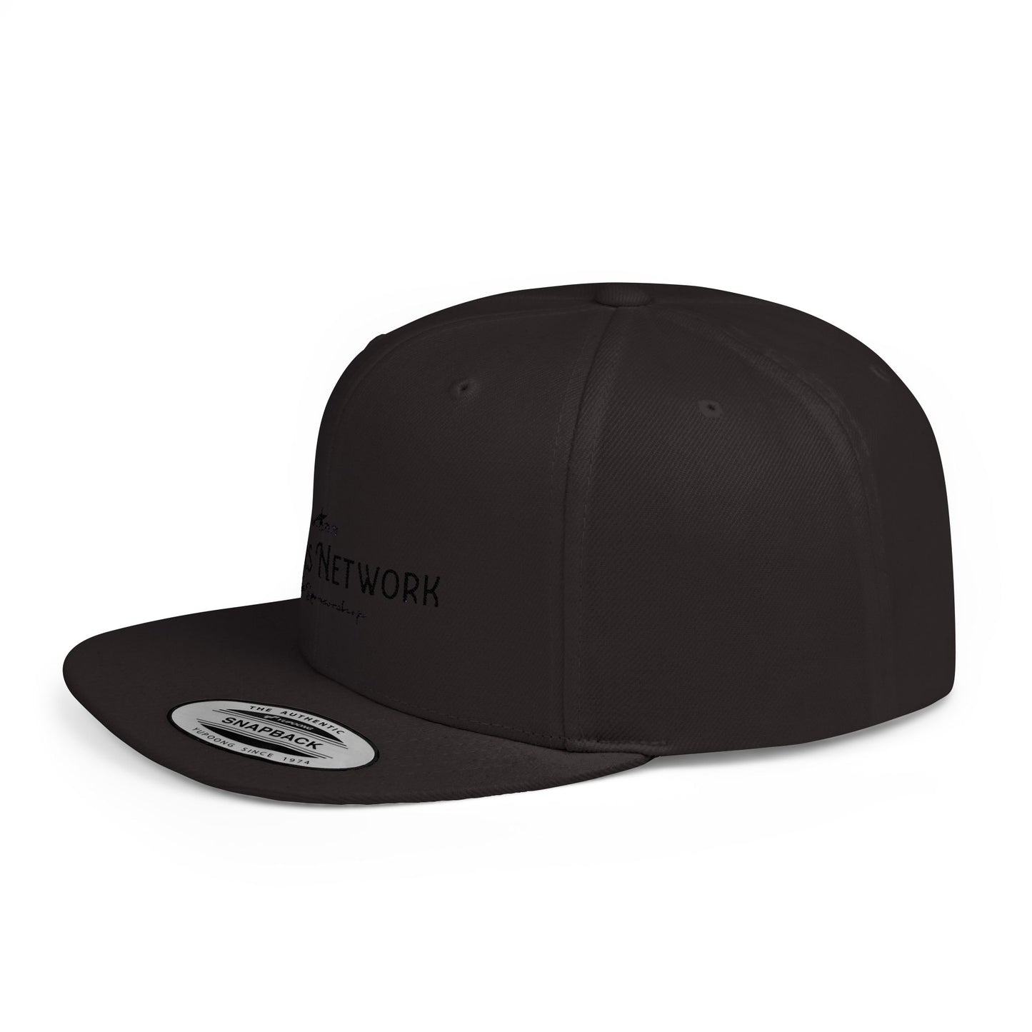 Surfers Network Flat Bill Snapback Cap - Perfect for Beach Lovers and Casual Style