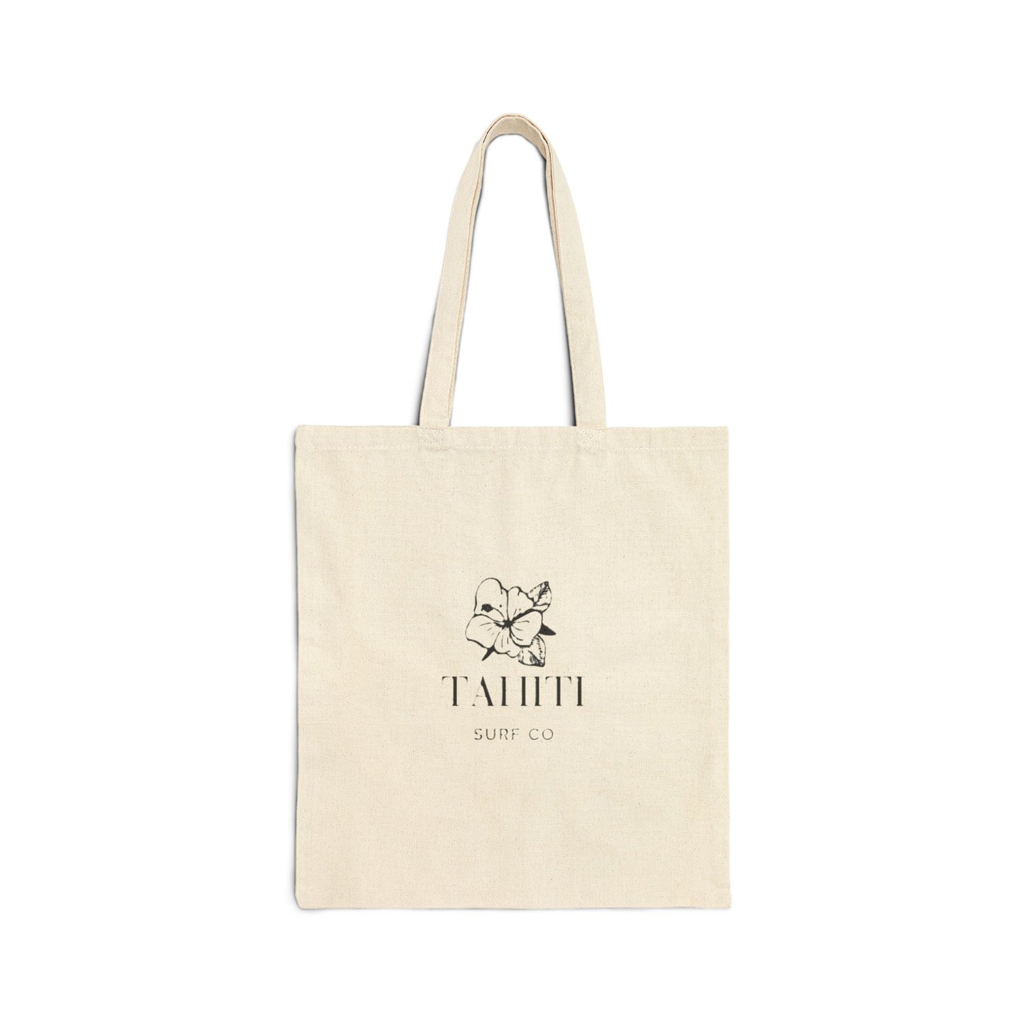Tahiti Surf Co. Cotton Canvas Tote Bag - Stylish Eco-Friendly Beach Bag